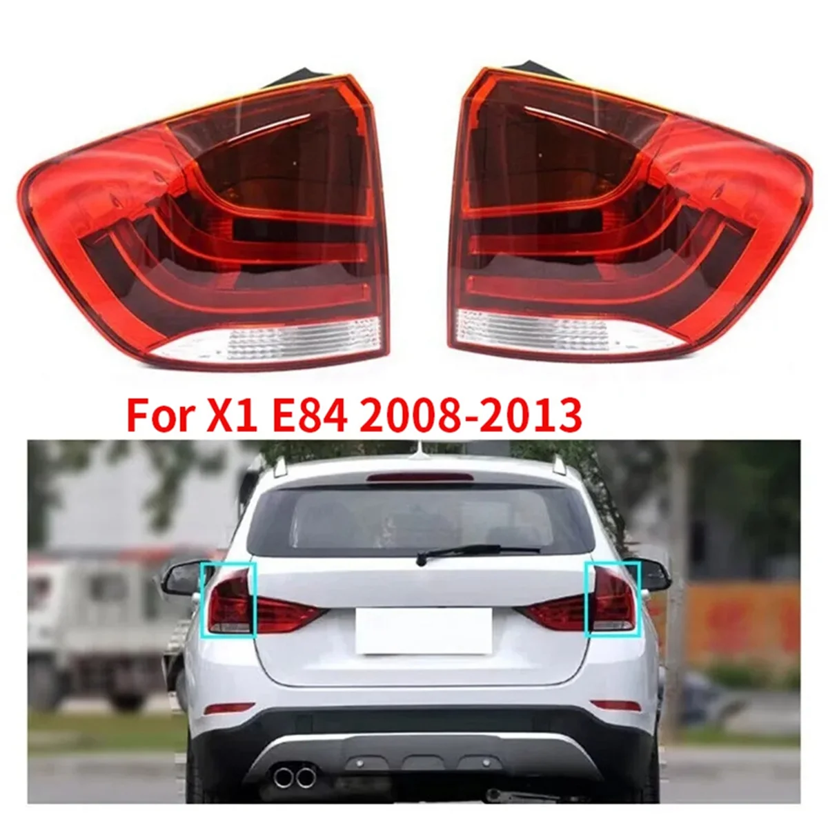 

Car Left Brake Stop Warning Light LED Tail Light 63212990109 Turn Signal Lamp for BMW X1 E84