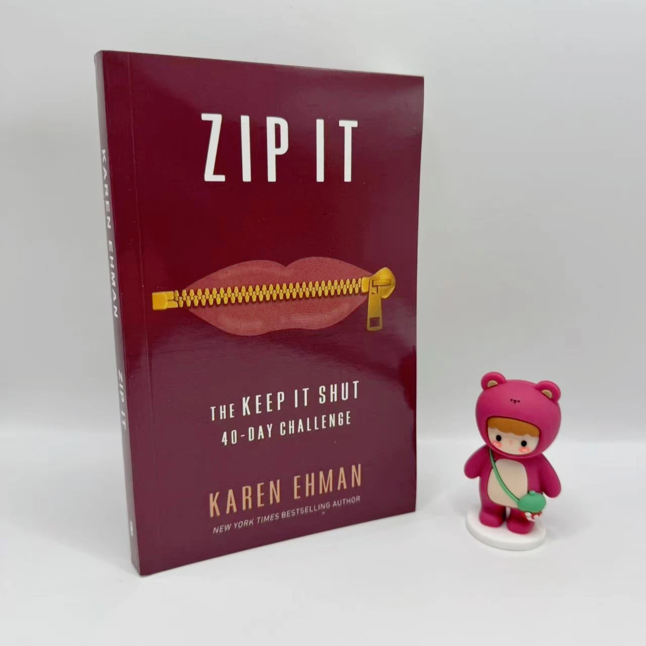 Zip It English Paperback Karen Ehman 40-Day Challenge Communication Skills Emotional Control Self Improvement Book