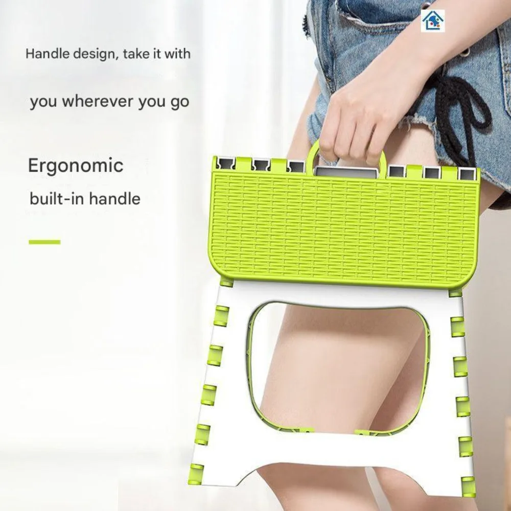New Thickened Folding Small Stool Space-saving Lightweight Step Stool Plastic Fishing Bench