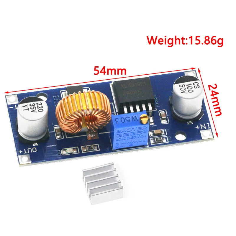 DC-DC Buck Step Down Module LM2596 DC/DC 4.0~40V to 1.25-37V Adjustable Voltage Regulator With LED Voltmeter