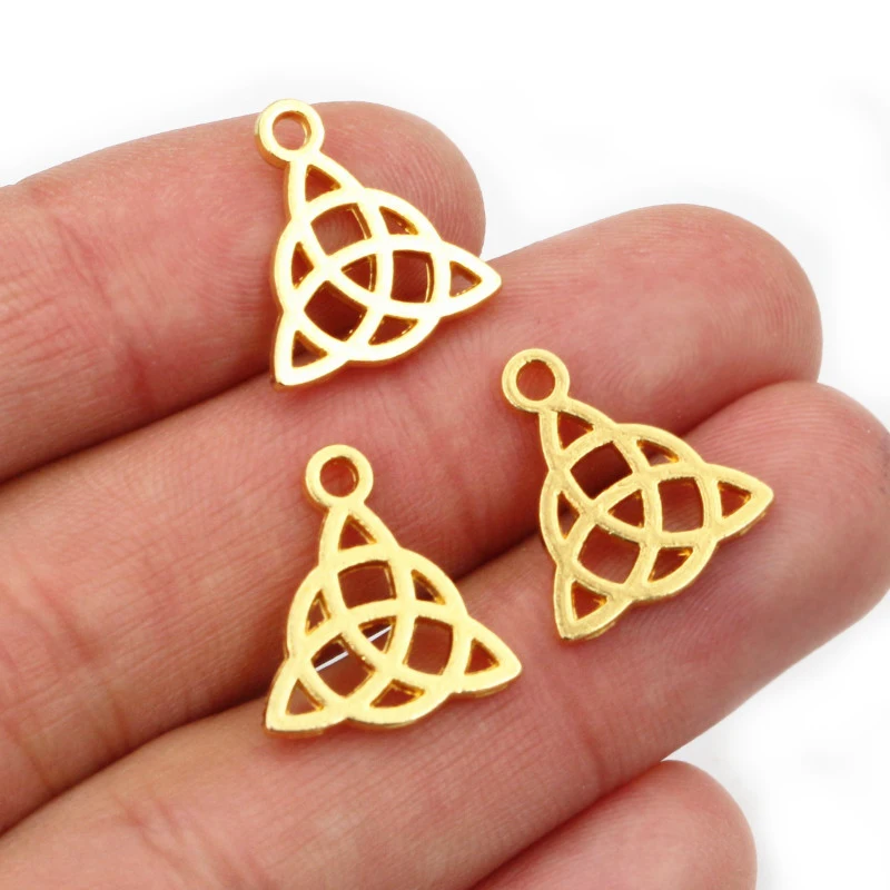 16x14mm 30pcs Antique Silver Plated Bronze Gold Triangular Symbols Handmade Charms Pendant:DIY for bracelet necklace