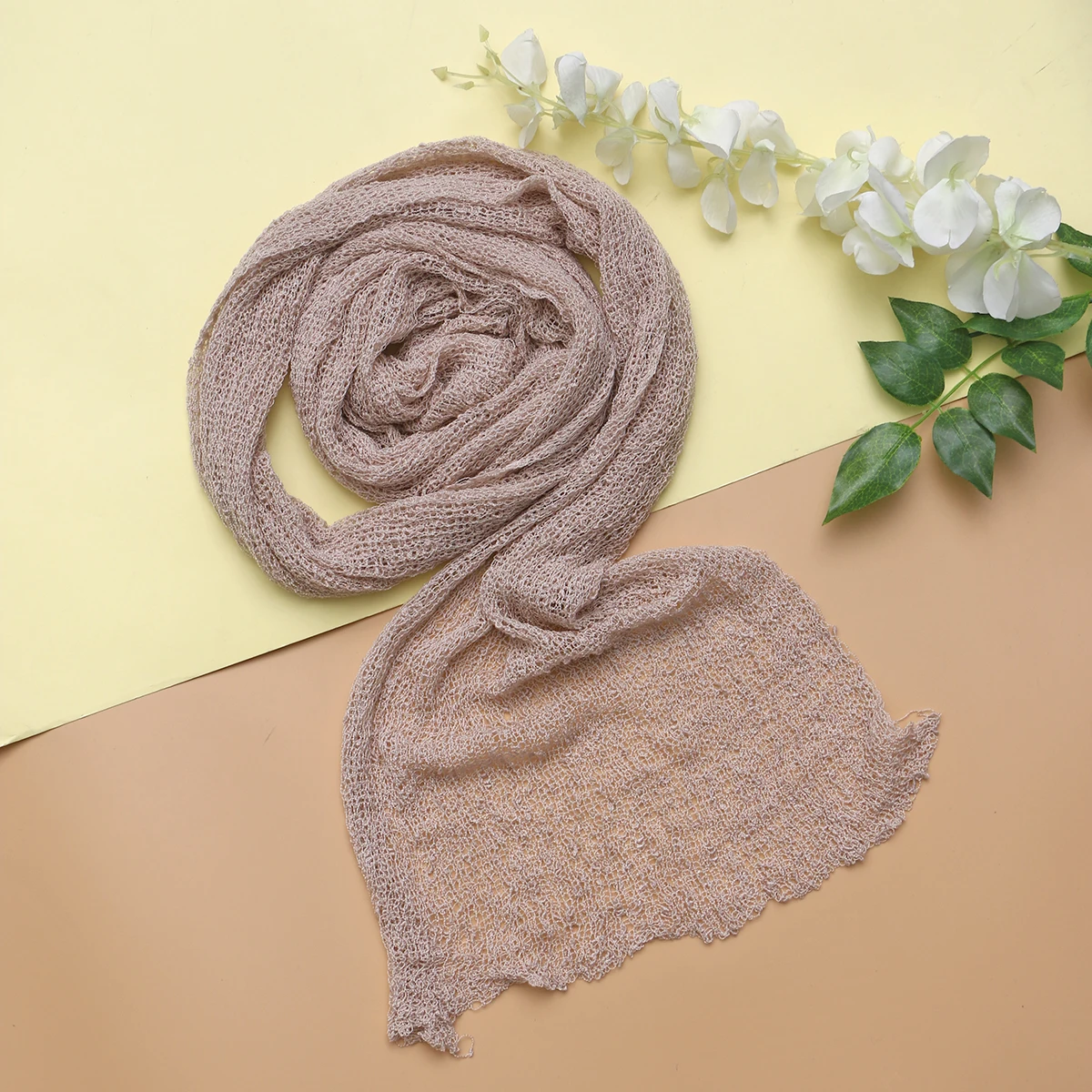 

Pure Cotton Elastic Swaddle Wrap for Newborn Baby Photo Prop Requisiten Pregnant Woman Long Stretch DIY Maternity