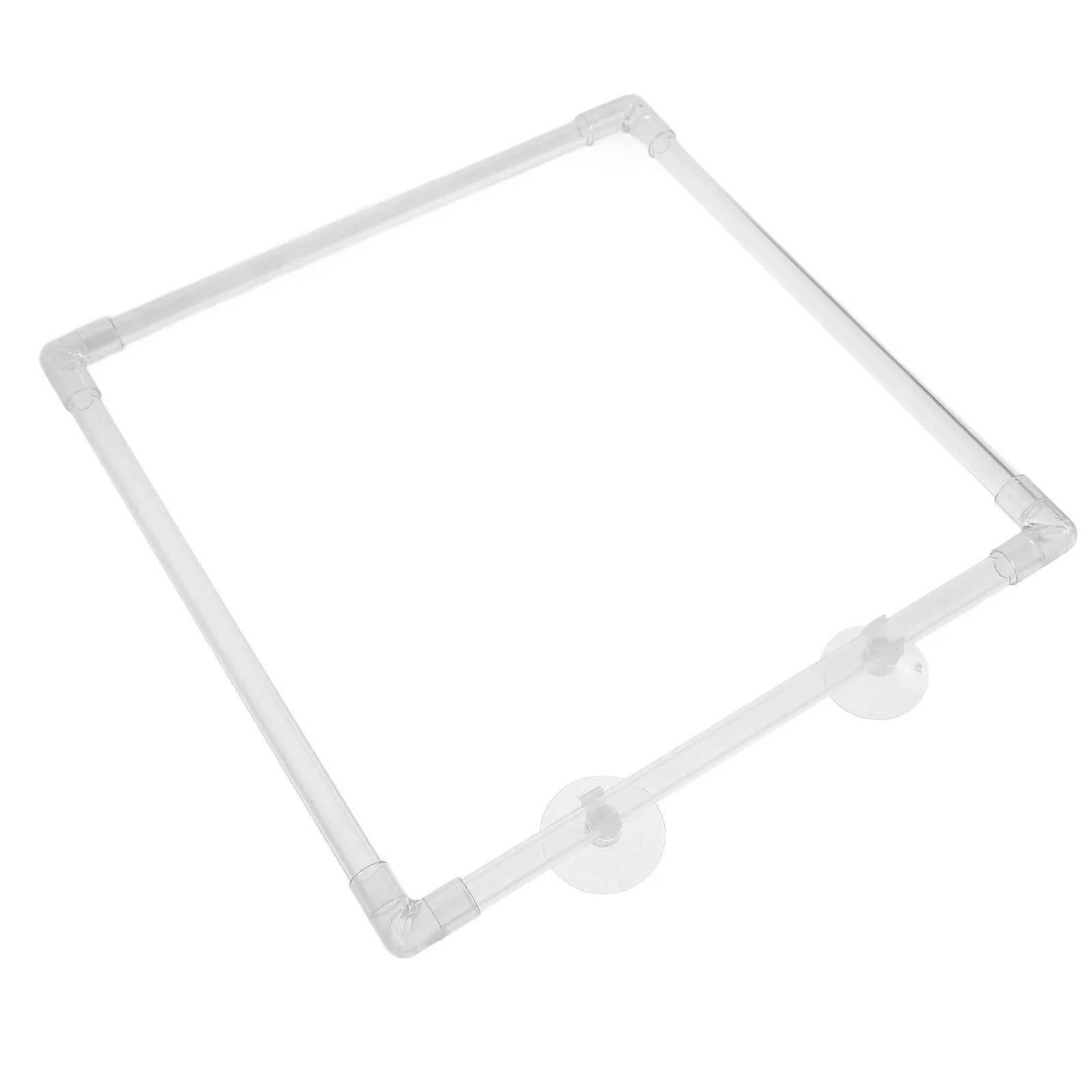

Fish Tank Feeding Ring Transparent Acrylic Floating Plant Barrier For Betta Shrimp Aquariums Suction Cup Attached Feeder Clean