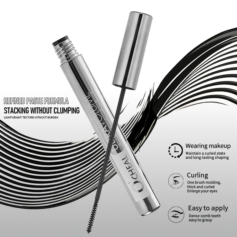 1PC マスカラは防水性と耐汗性があり、持続的なカールとシェーピングを実現し、完璧なアイメイクを実現します。