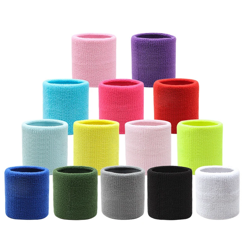 

1Pc Cotton Wrist Support Band Wristband Sport Bracers Sweat Towel Cuff Tennis Guard Protector Strap Fitness Run Sweatband Gym