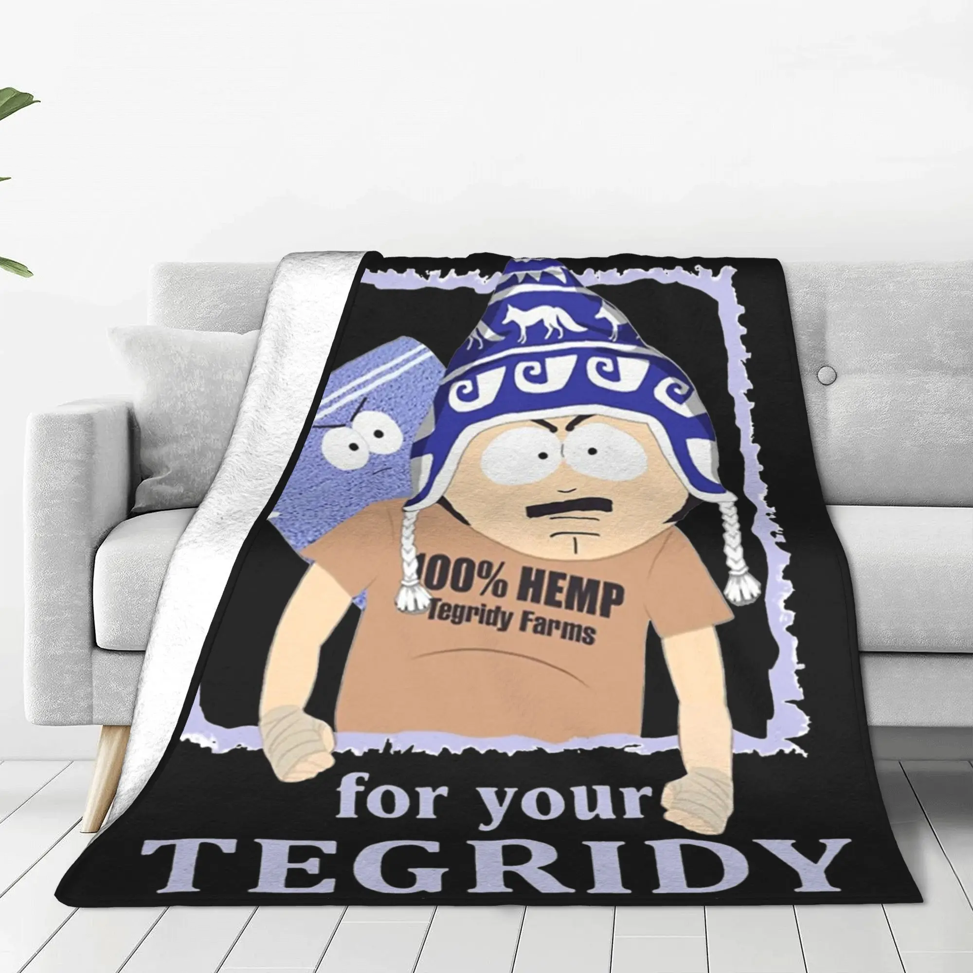 Fight For Your Tegridy Blanket Super Soft Warm Southpark Funny Throw Blankets for Bed 50x60 Inch Multiple Sizes Rug Piece