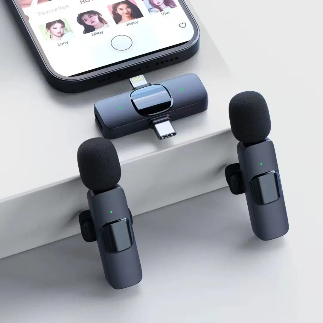 

Cross-border K9 wireless collar microphone, live Internet celebrity noise reduction radio mini microphone