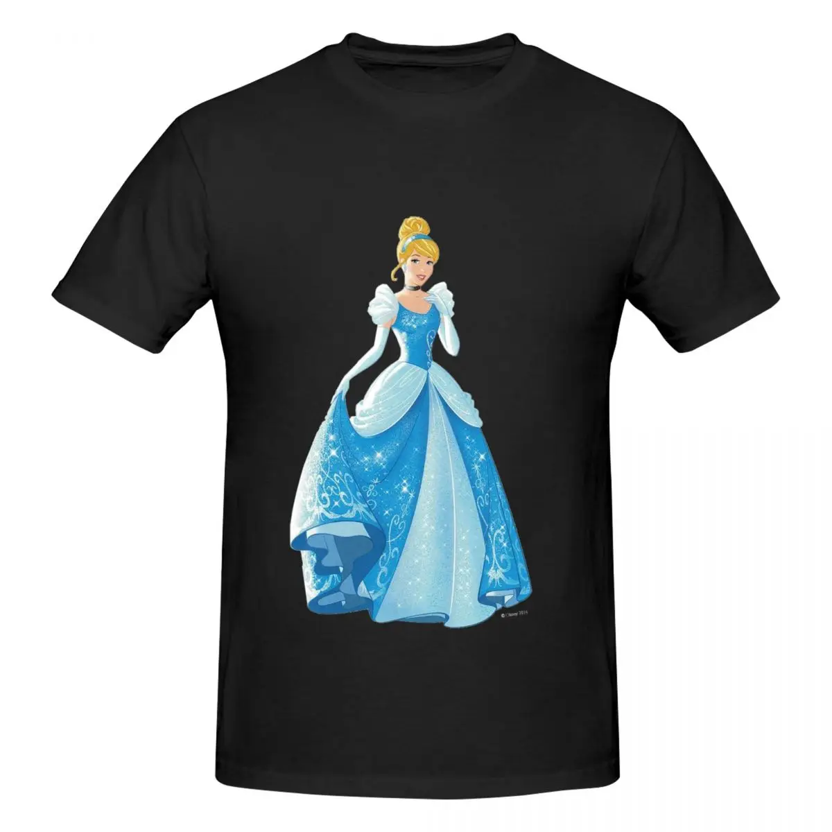 Cinderella T-Shirt for Men Cotton Plus Size T Shirts Men's Tees Short O-Neck Summer Clothes Tops S-6XL