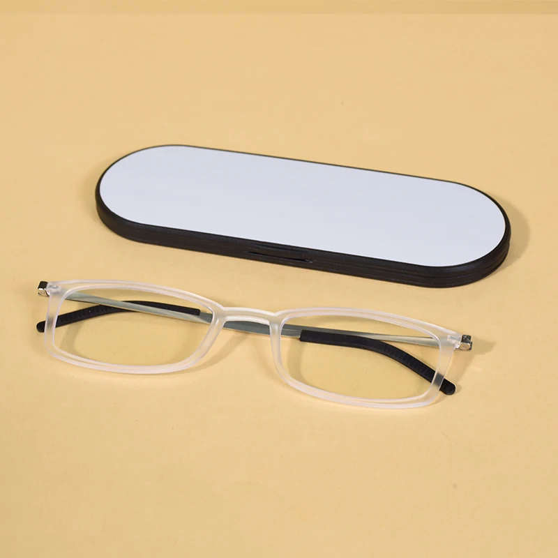 Anti-Blau-Lesebrille für Herren, magnetisches Gehäuse, modisch, 2025, Metallrahmen, hohe Qualität, für kleines Gesicht, praktische dünne Brillen + 2 – Detail 6