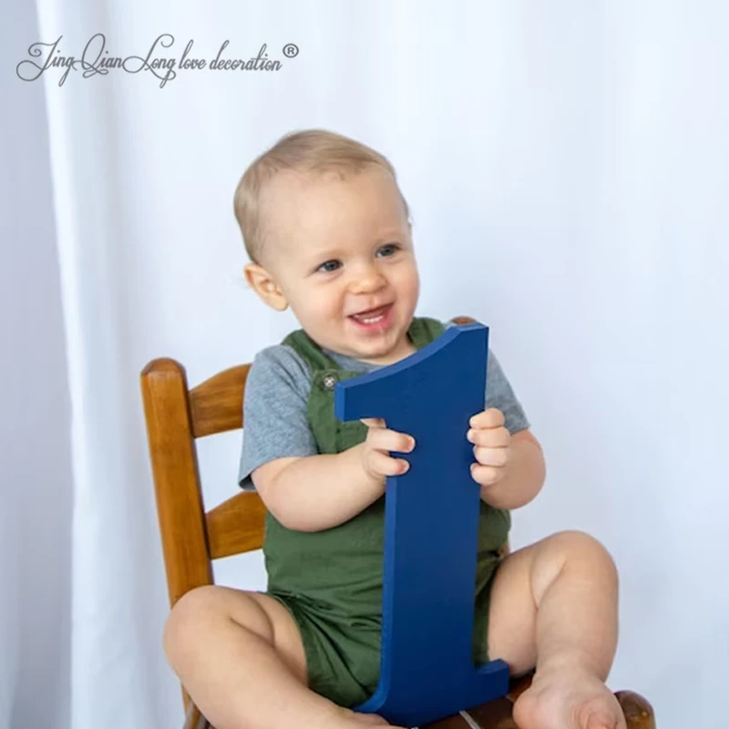 Custom 1 Sign Photo Prop for Babies and Kids, First Birthday Photo Shoot, Wooden Number Sign, Photographer, Number Sign