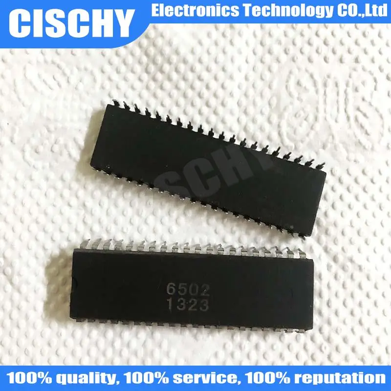 1pcs/lot MOS6502 MOS6502A UM6522 UM6522A UM6532 R6532P DIP-40  In Stock