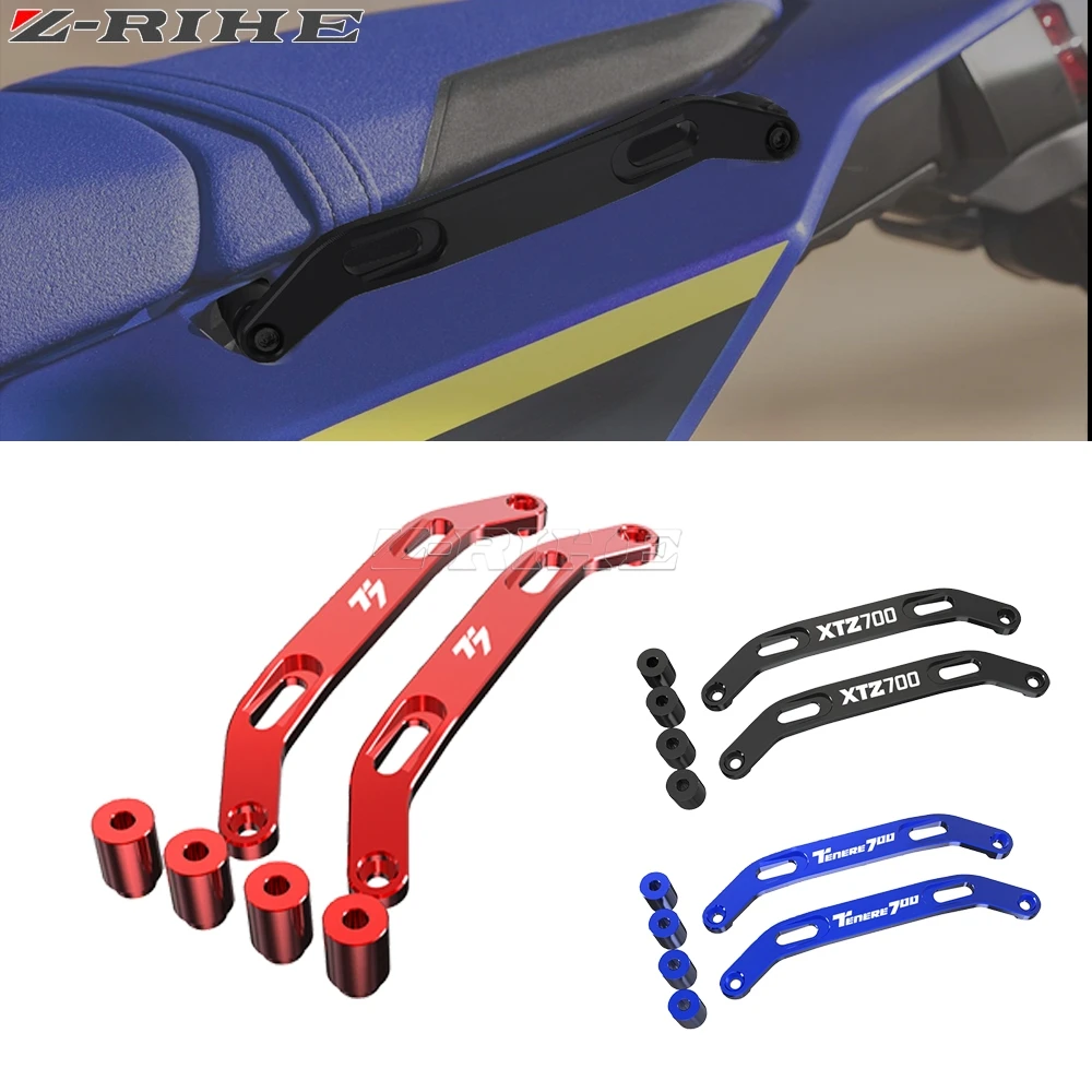 

2023 2022 Tenere700 Passenger Rear Grab Handle Set World Raid Motorcycle Accessories For Yamaha Tenere 700 XTZ700 T7 2019 - 2021