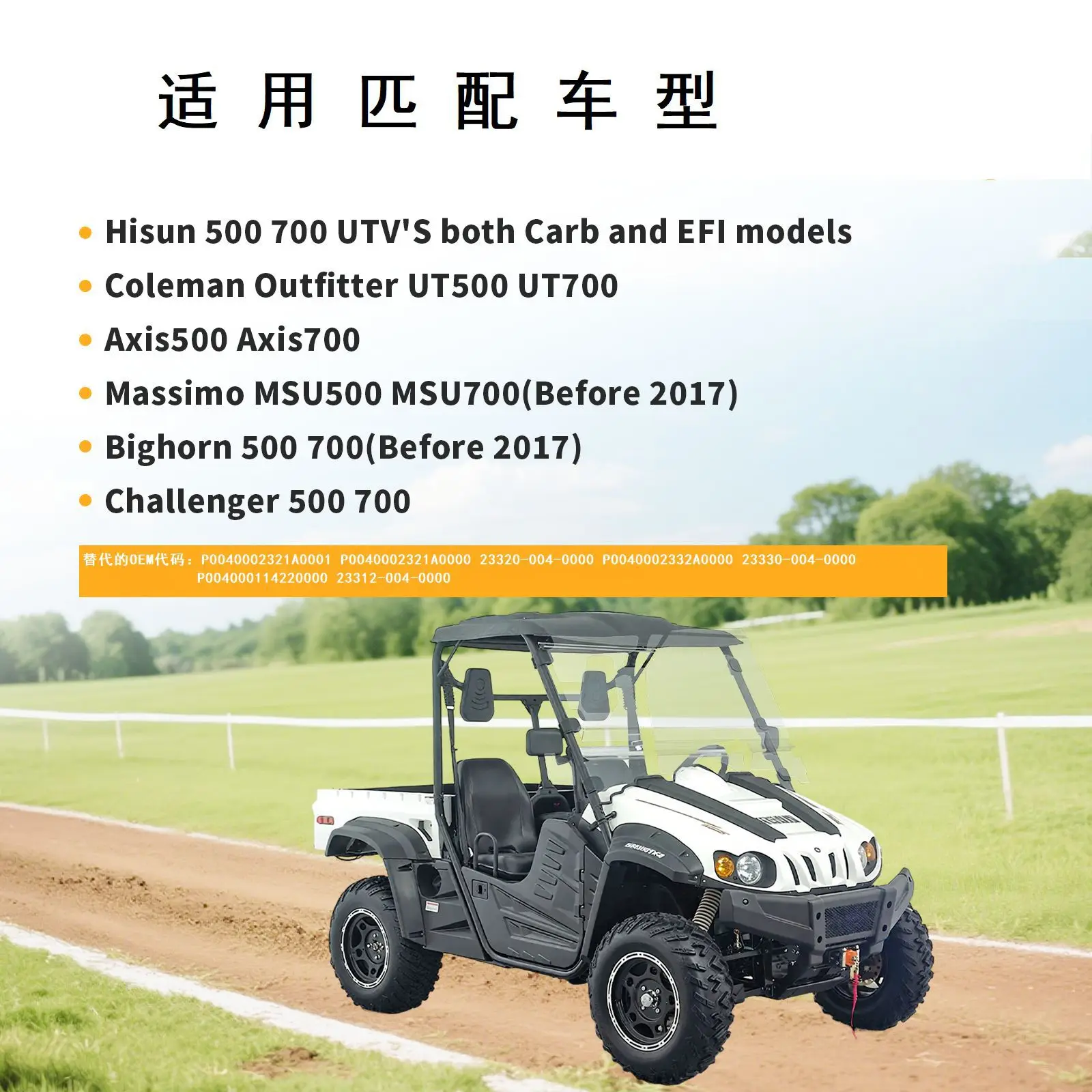Direct Fit Replacement Shift Plate Assembly for Hisun HS450 HS550 HS700 HS750 & Yamaha YFM660 YFM700 ATV/UTV