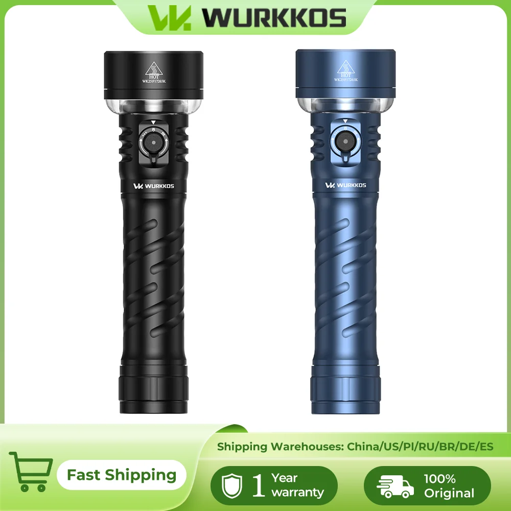 

Wurkkos TS27 Ultra-Bright Flashlight 3200 Lumens 845-Meter Beam Distance Camping-Specific Rechargeable Flashlight