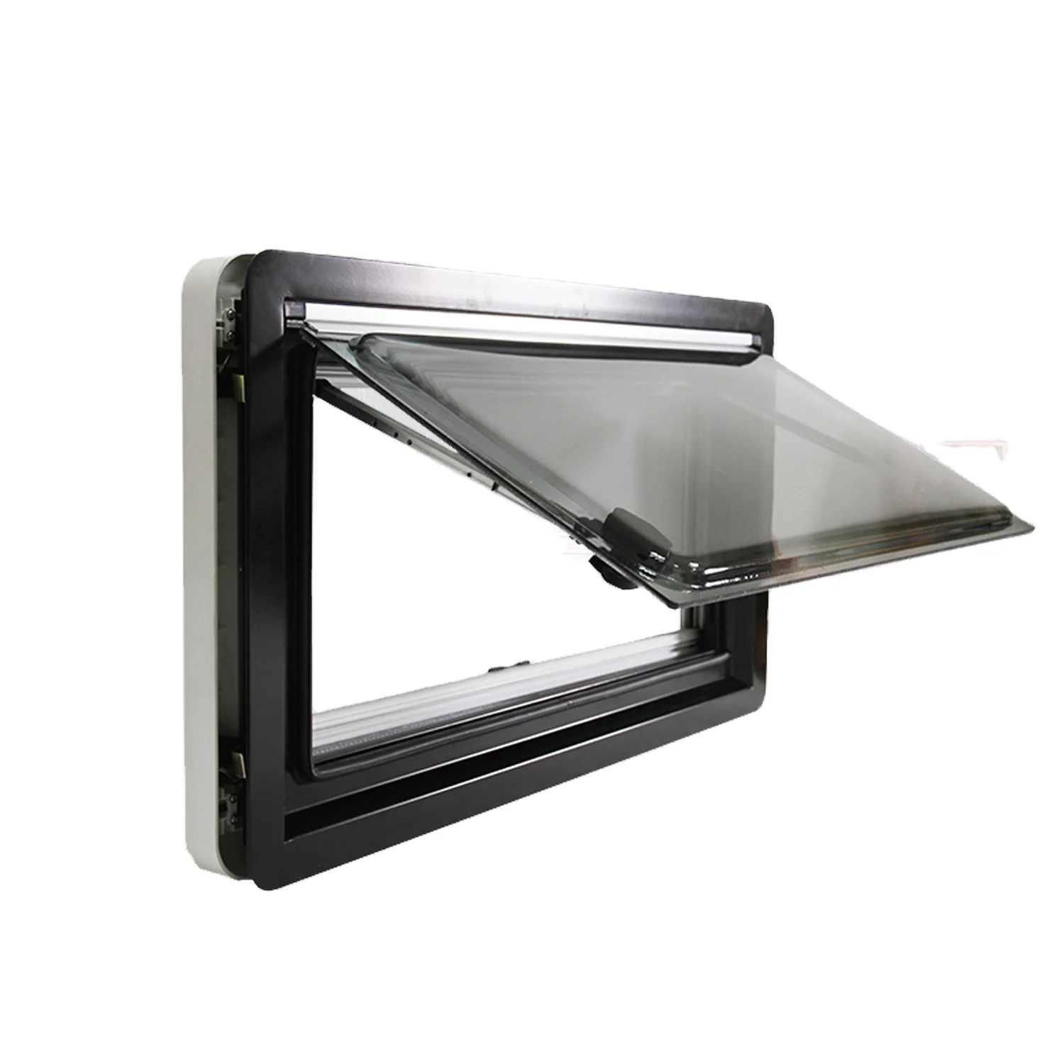 Fenêtre latérale à angle droit en alliage d'aluminium pour camping-car, 500x500mm, double vitrage acrylique, pour caravane et camping-car
