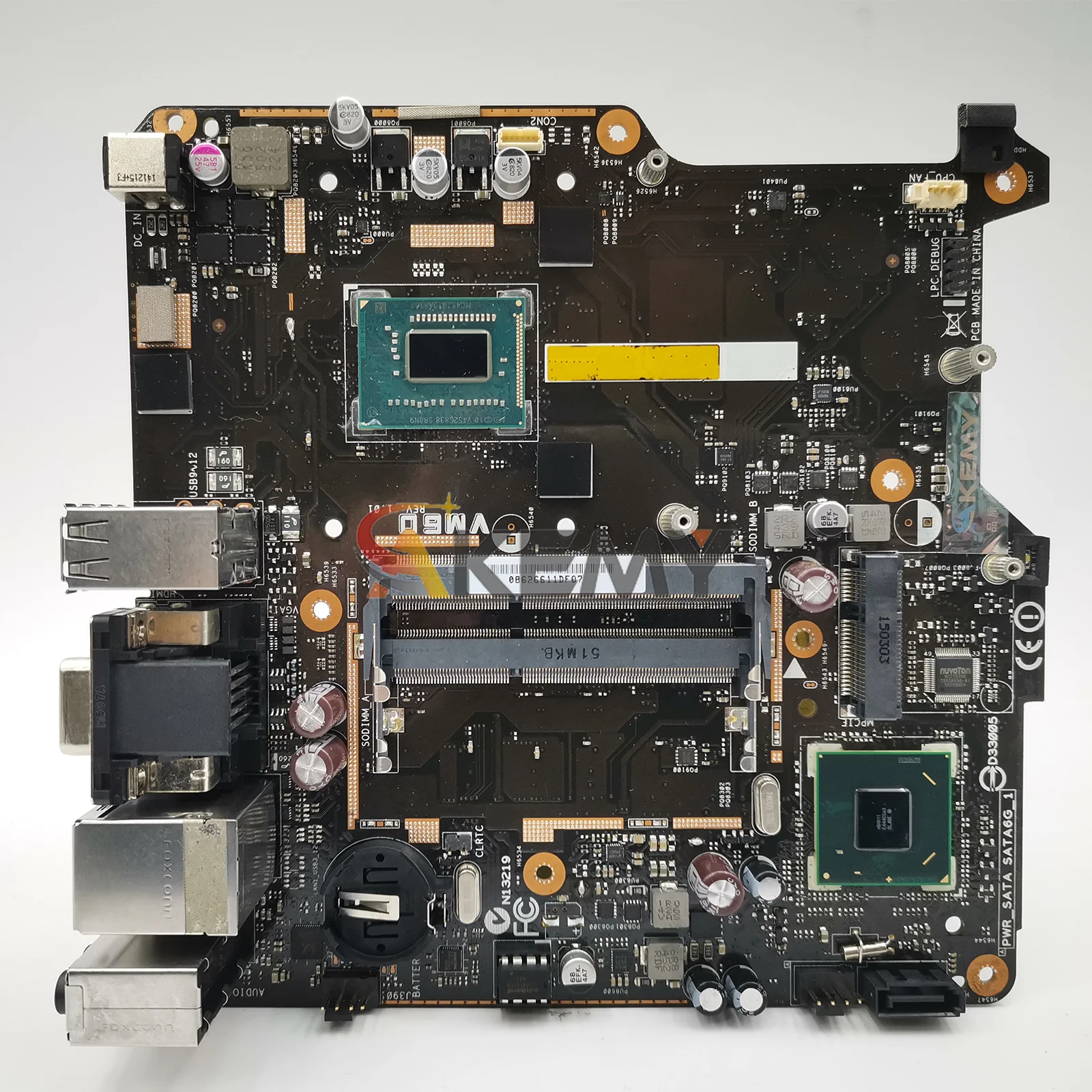 لوحة أم للكمبيوتر المحمول VM60 لـ ASUS VivoMini VM60 اللوحة الرئيسية للكمبيوتر المحمول مع وحدة المعالجة المركزية I3 I5 I7 100% اختبار موافق شحن سريع جودة عالية