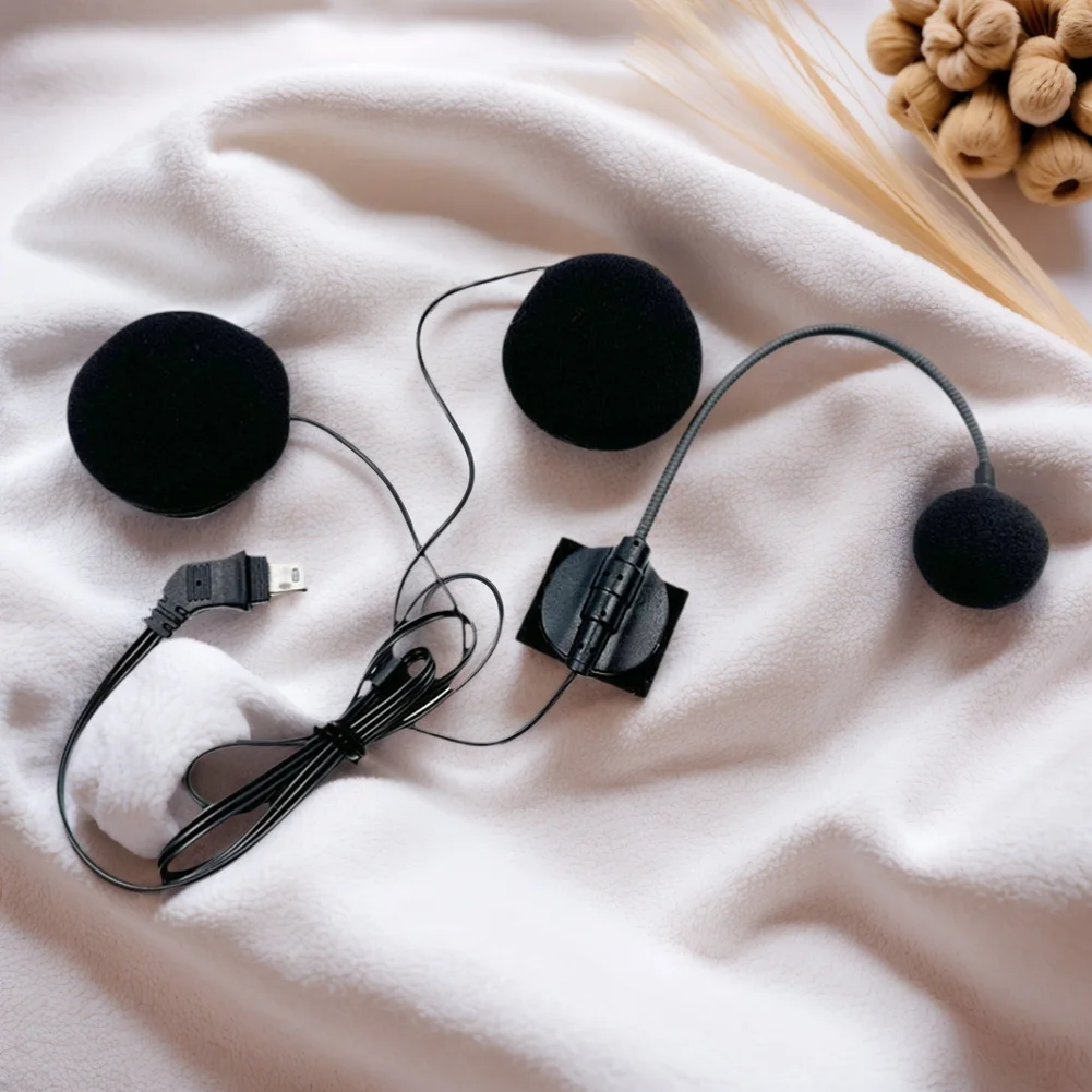 10핀 헤드폰 마이크 라디오 워키 토키 오토바이 인터콤 헤드셋 오토바이 풀 페이스 용 인터폰 헬멧 이어폰