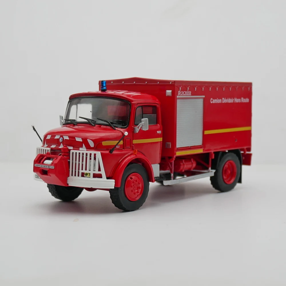 Diecast ixo escala 1:43 benz-benz laf 911 benz-benz motor de incêndio liga modelo de carro brinquedo colecionável presente exibição de lembrança