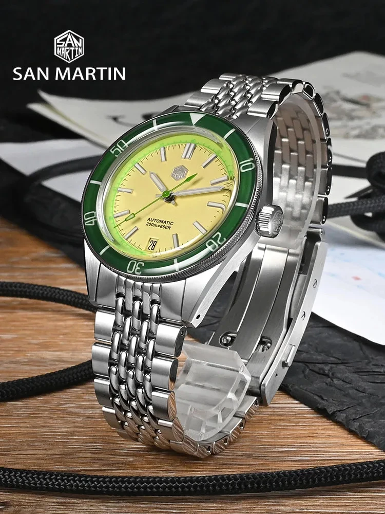 San Martin 2024 39.5mm Summer Dive Watch Fashion Fun Fruit Series Men Sports Watches NH35 Automatic Mechanical 20Bar SN0116