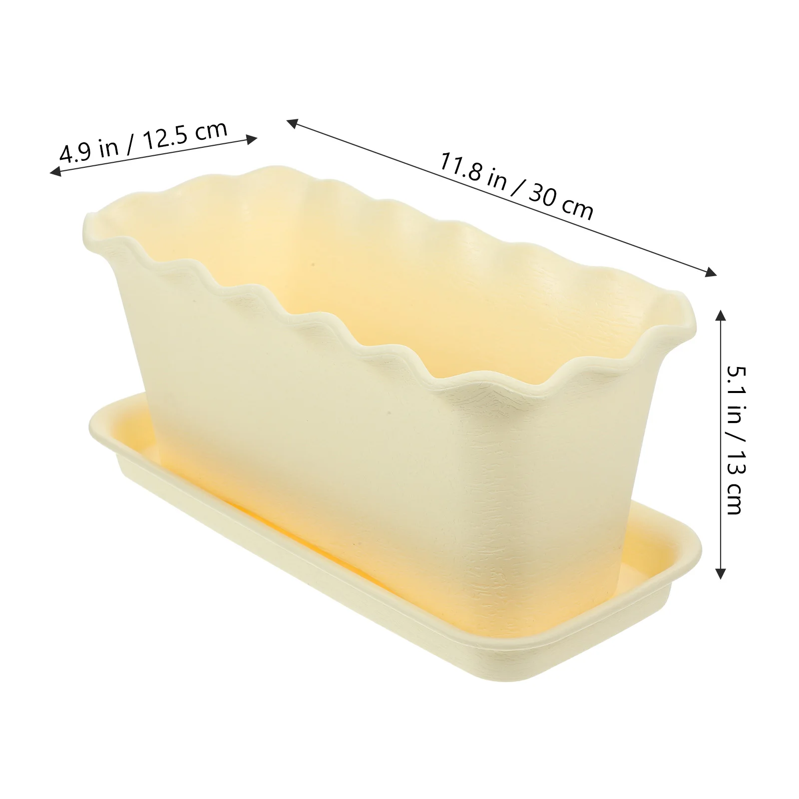 Maceta de plástico Rectangular para flores, diseño transpirable para suculentas, verduras, bonsái, maceteros de jardín, 1 Juego