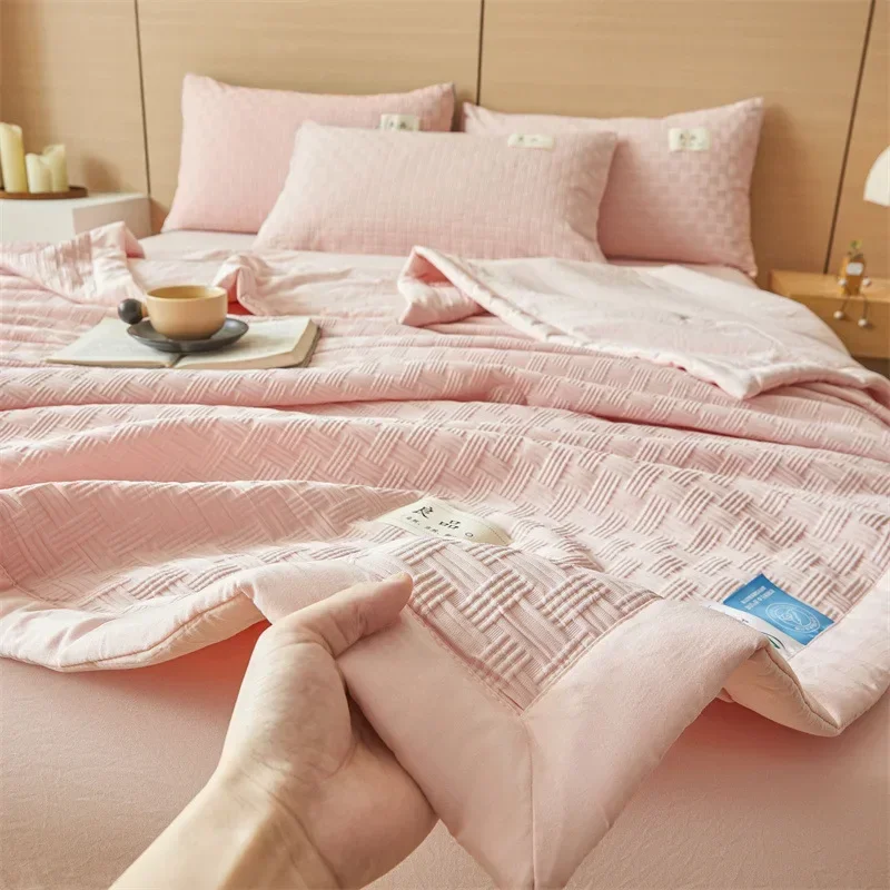 soybean Xia Liang quilt air conditioner quilt Thin quilt core Machine washable Dormitory single double 4-piece set