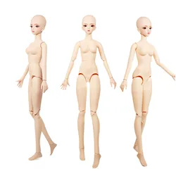 1/3 lalki BJD główka do makijażu ciała biała skóra dziewczyny nago Mjd lalka Body 60cm materiał PVC 26 ruchomych łączników części lalek do Diy zabawka