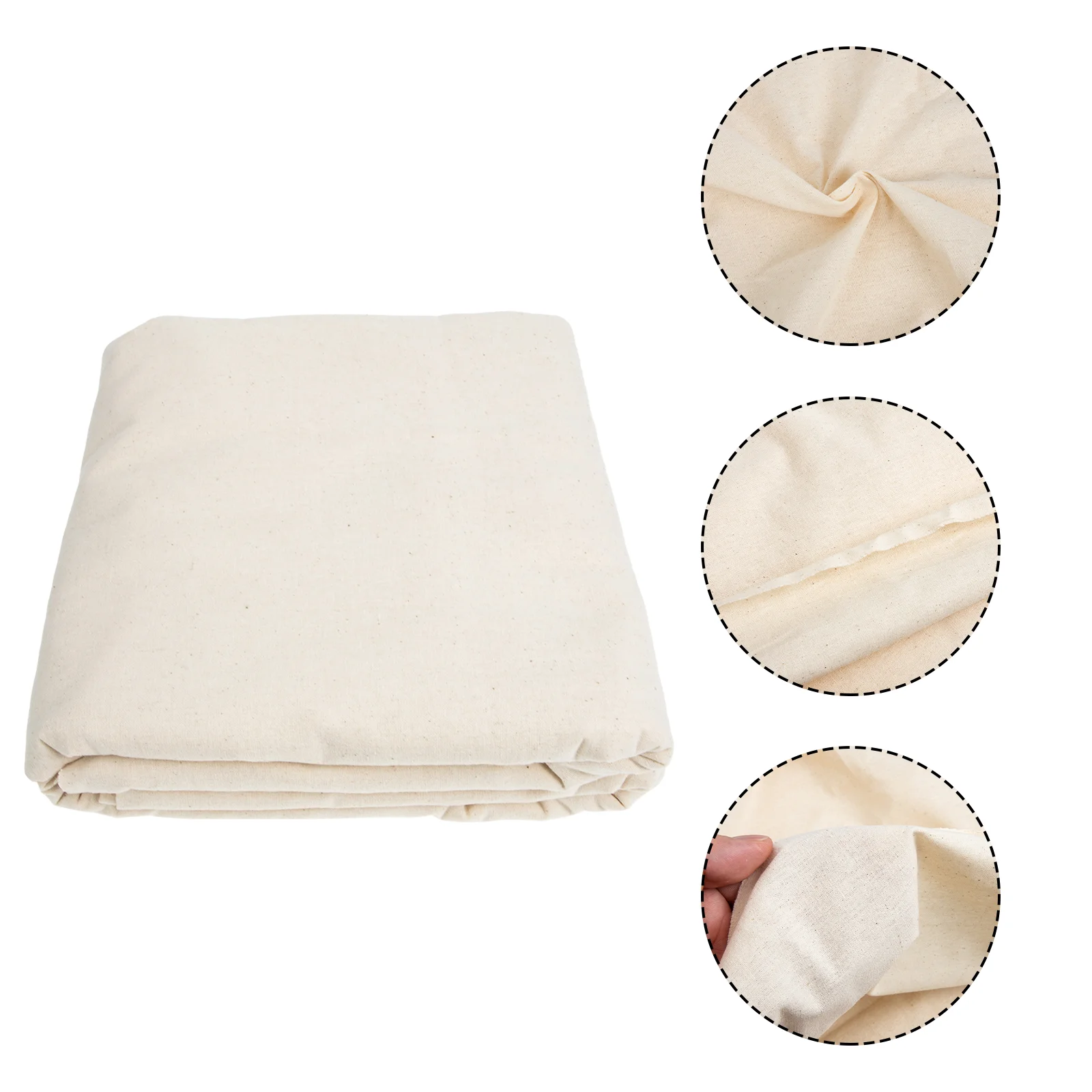 

Washable Reusable 160x400cm Cotton Floor Furniture Protector Heavy Duty Paint Tarp Dust Cover Home Improvement