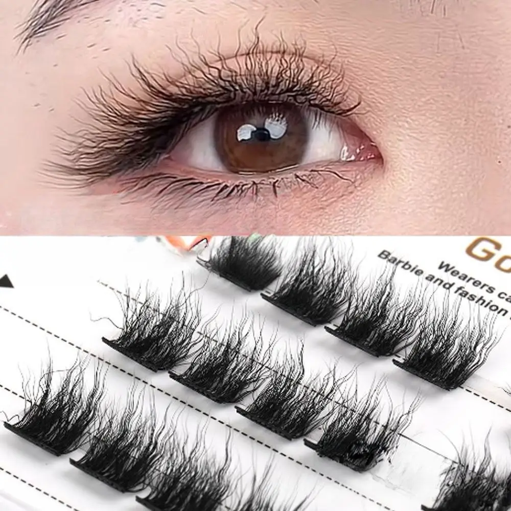 3 Pairs/set Instant Wool Eyelash Extensions 5D Curly Cluster Mixed Styles Multiple Pairs Pack Curling Fake Lashes