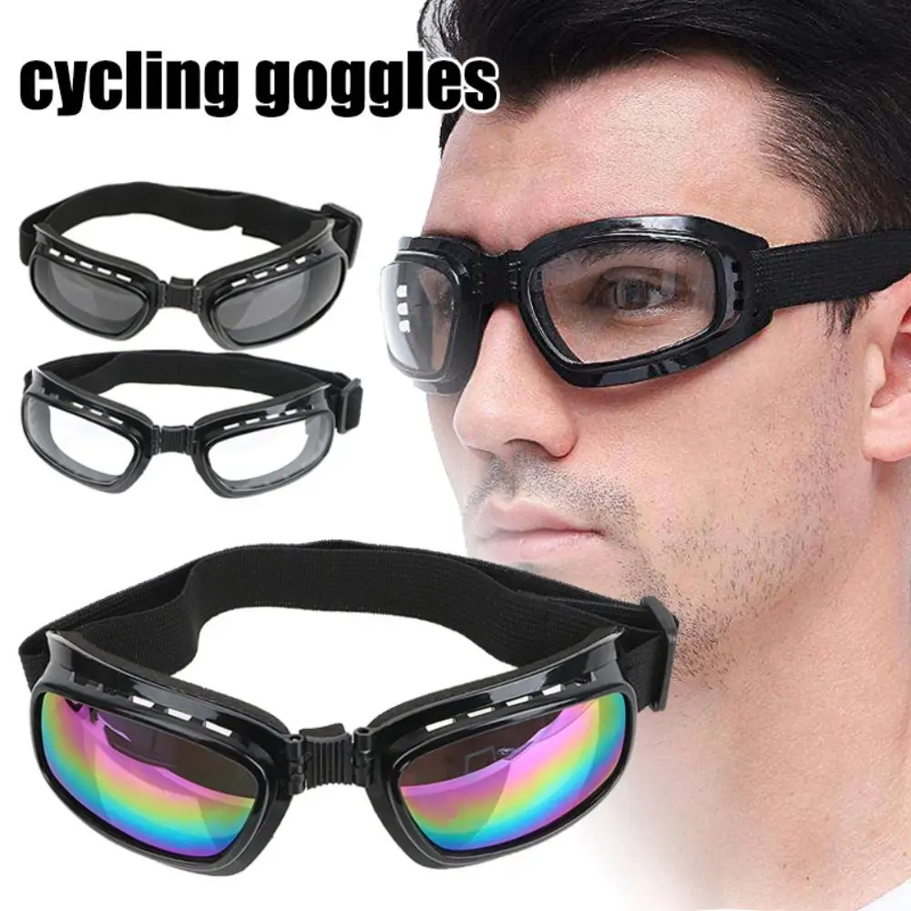 

Windproof Cycling Glasses Foldable Snowboard Goggles Outdoors Motorcycle Glasses for Skiing Cycling Riding Motorcycle