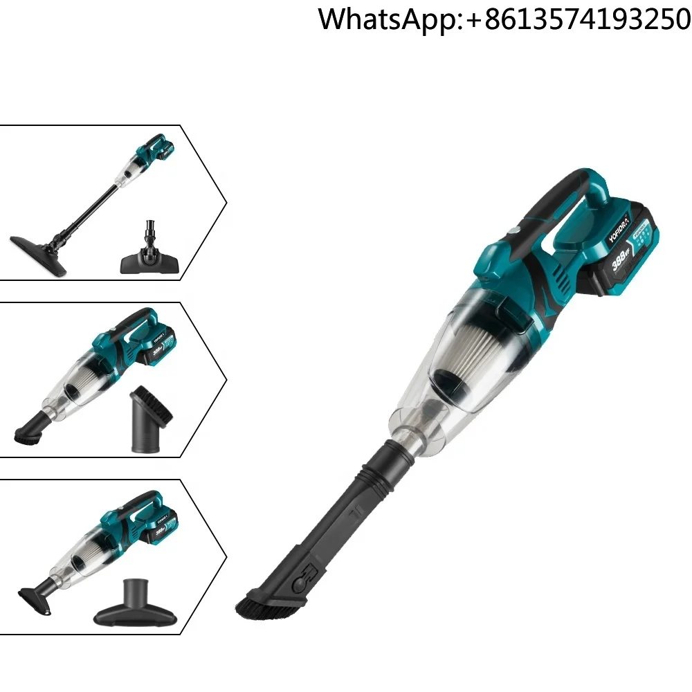 

800w Electric Cordless Vacuum Cleaner Portable Rechargeable Household Industrial Construction Clean Tool for Makita 18V Battery