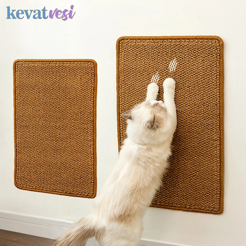 

Pasteable Cat Scratching Pad Wear resistant Cat Scratching Mat Kitten Grinding Board Multi-purpose Cats Scratch Board