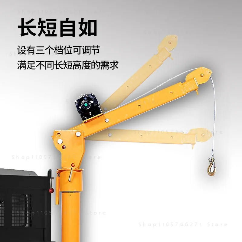 12V 24V Truck Crane Hoist  Mini Electric Lift Winch for Vehicle Pickup  220V Home Use