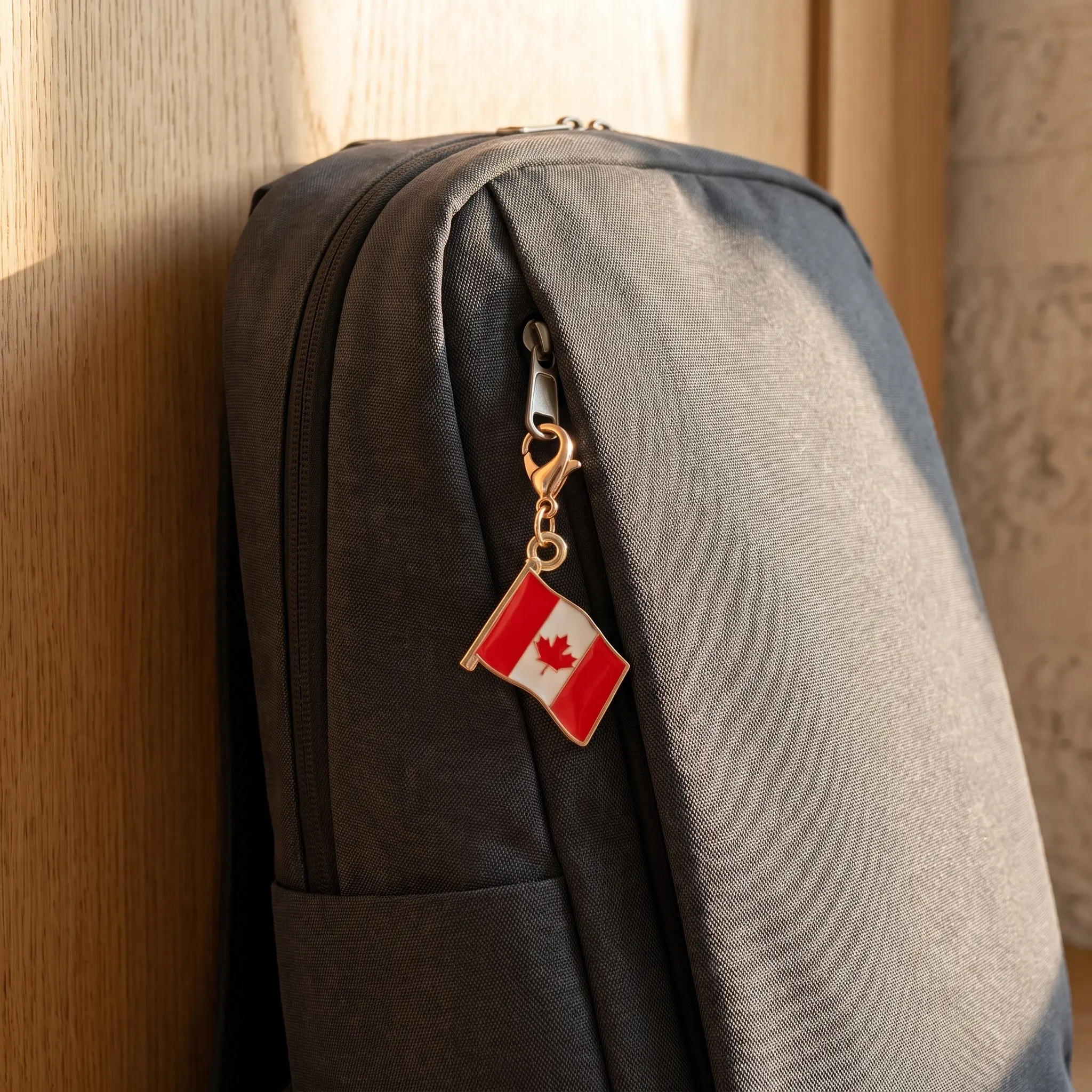 10Pcs Maple Leaf Keychain National Flag Metal Pendant Canada Backpack Bag Purse Country Souvenir Canada Flag Keychain