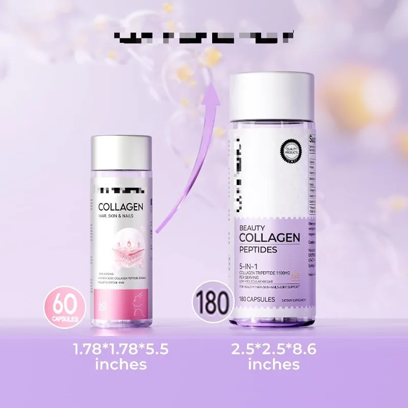 

Womens Collagen Peptides Capsules Hydrolyzed Collagen Supplement For Skin Hair Nails And Joint Health Anti Aging