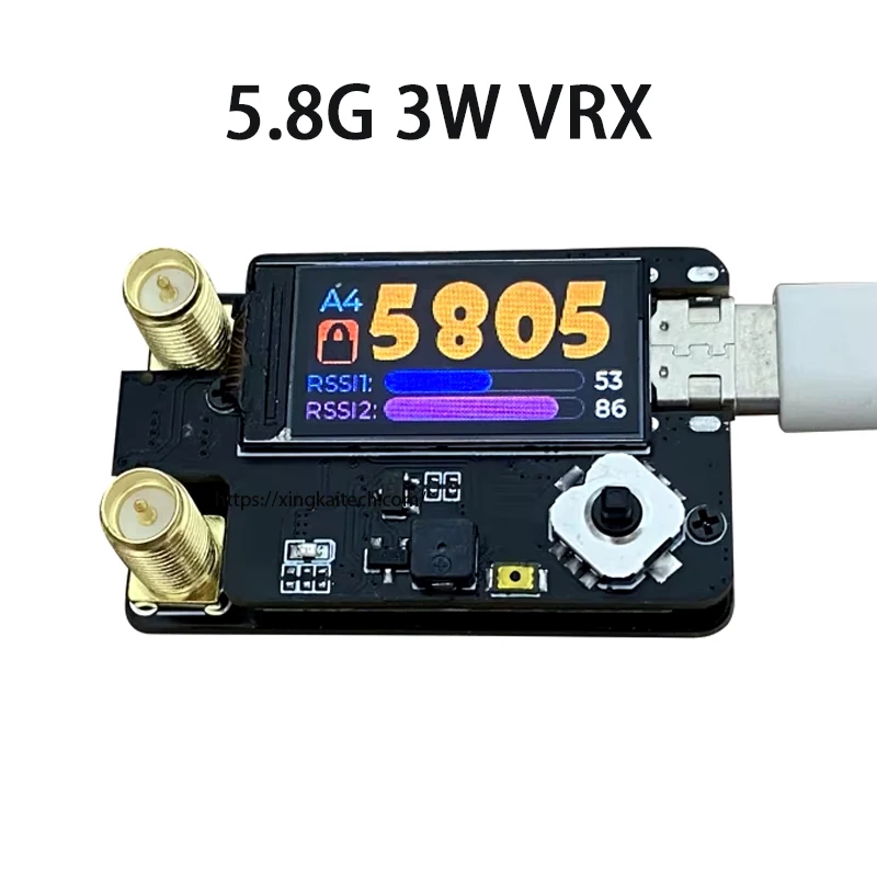 FPV 4.9/5.8G 6.0G VRX PLUS dual antenna receiver module suitable for SKYZONE/Hathark/DJI V1 V2 glasses RX5808  And RC Cars