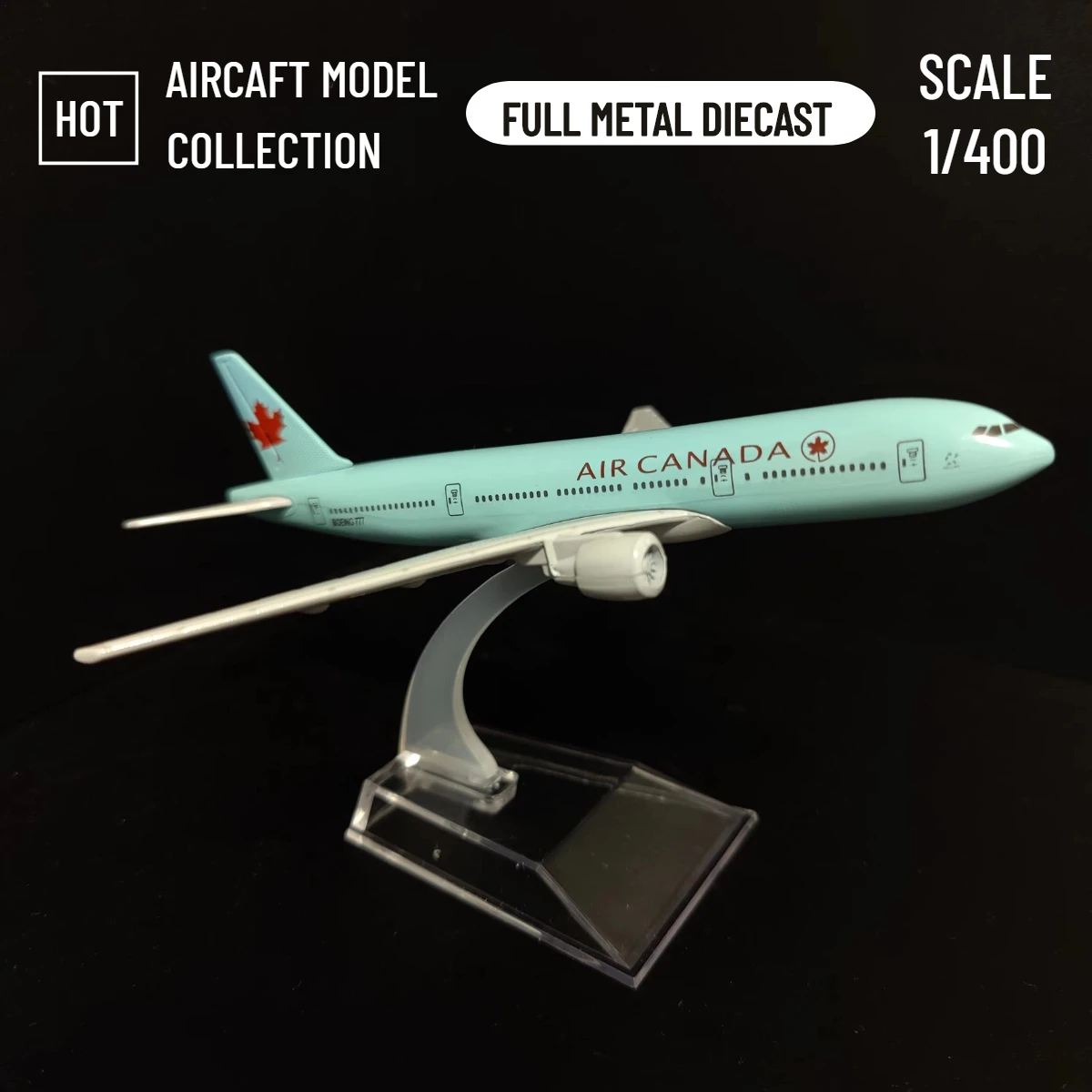 Scale 1:400 Metal Aircraft Replica Air Canada Boeing Model Diecast Aviation Collectible Plane Miniature Souvenir Ornament