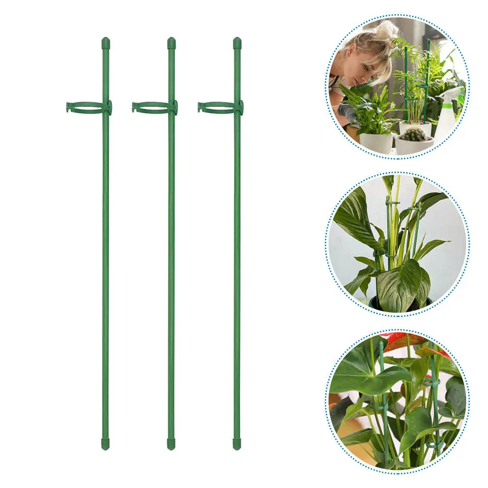 12PCS Rustproof Heavy-Duty Garden Plant Support Stakes for Flowers, Potted Plants, Indoor & Outdoor Gardening