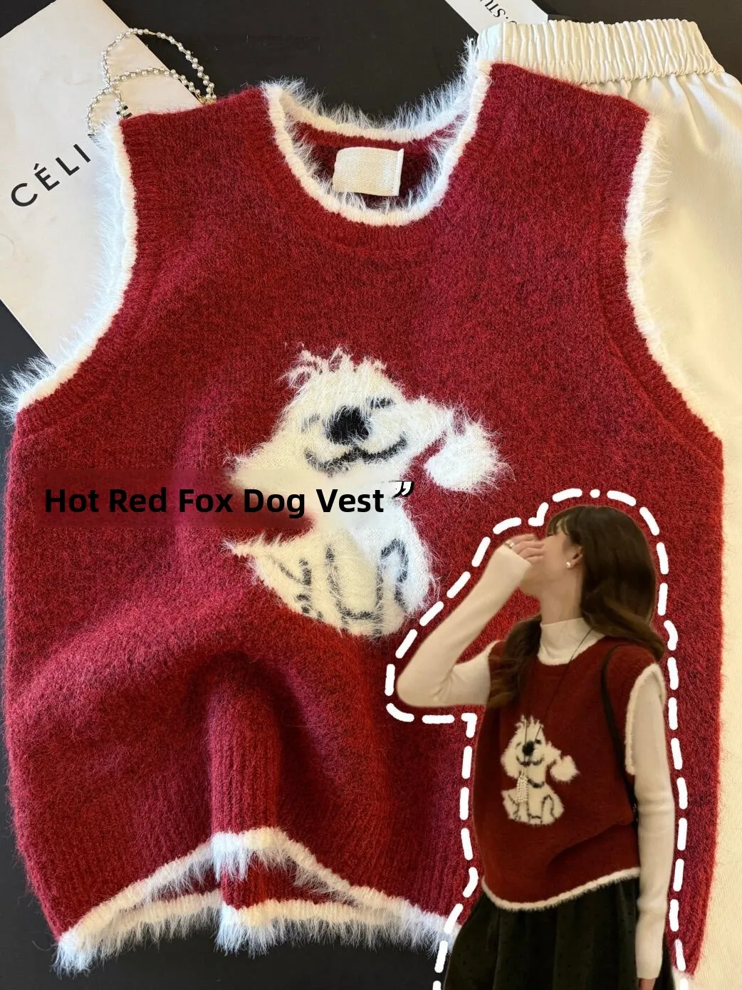 

Женский вязаный жилет для ранней весны: свободный, укороченный, с пушком, модный, с круглым вырезом, теплый, с подплечниками для стройности фигуры