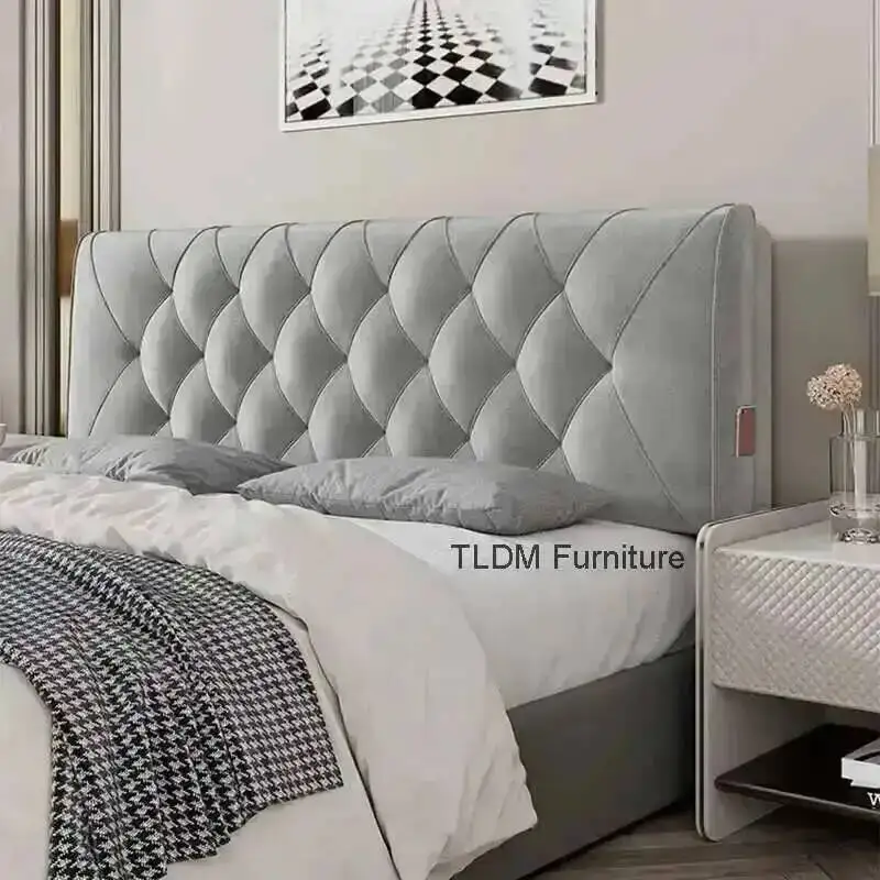 

Household Soft Bag Backrest Bed Luxury Headboards for Hotel Headboards American Light Flannel Cloth Skin-Friendly Bed Headboards
