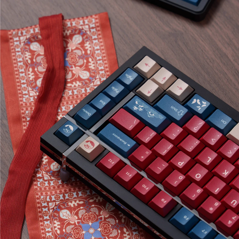 PBT Red Bean Keycap Large Set Cherry Profile KeyCap Dye Sublimation Keycap For MX Switch Mechanical Keyboard Accessories