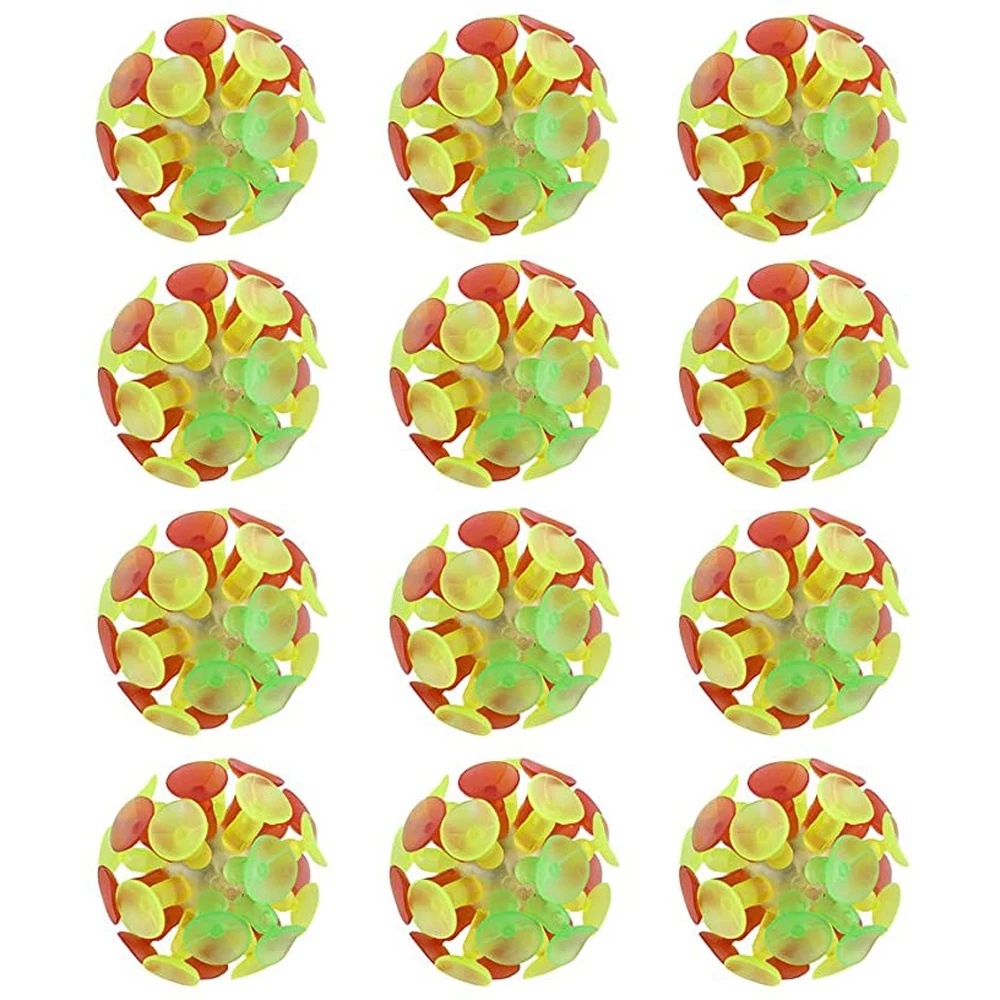 Giocattolo multicolore della palla del giocattolo di agitazione per i bambini per i bambini Giocattolo di aspirazione della palla della ventosa della palla del bastone della sfera della ventosa