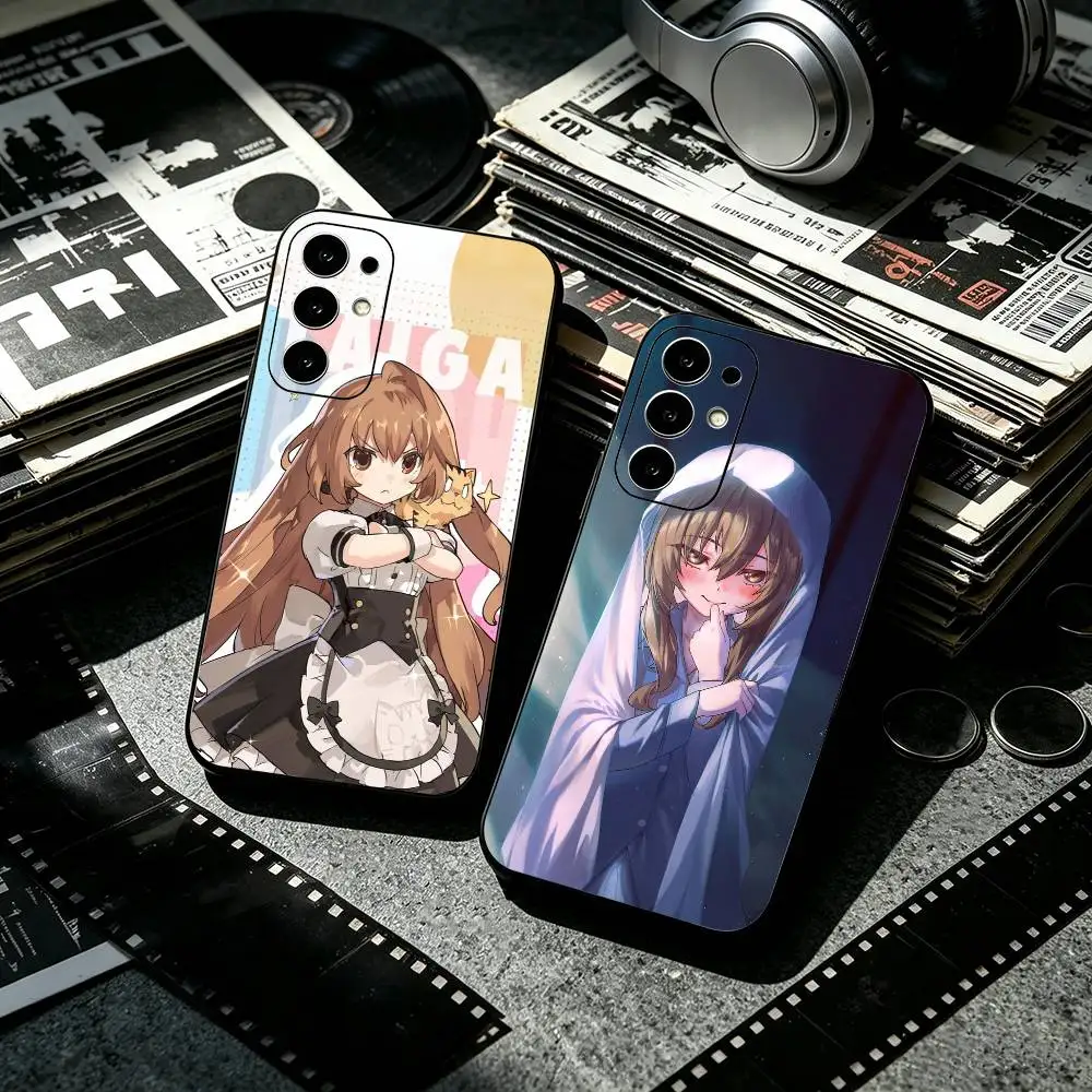 Anime T-Toradora  Anti-drop Soft Silicone Case for Samsung S26 S24 S23 S22 S21 Ultra Plus FE Lite Black