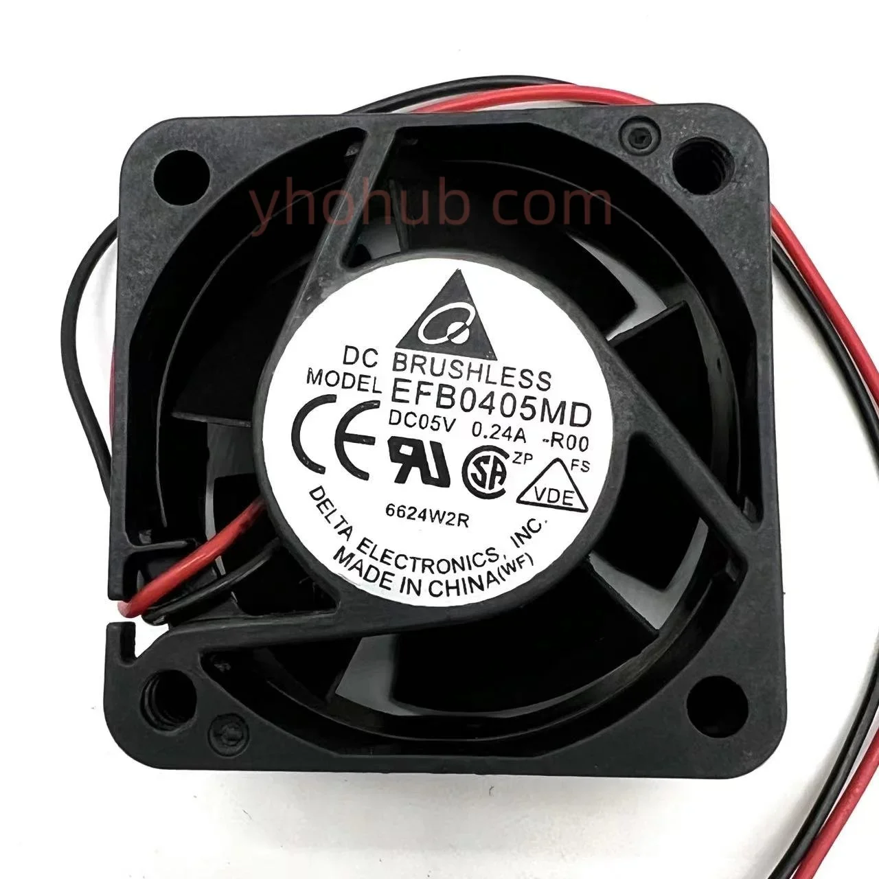 

Delta EFB0405MD DC 5 В 0,24 А 40x40x20 мм 2-проводной охлаждающий вентилятор для сервера