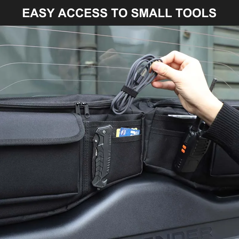 Car Tailgate Multifunctional Storage Window tools Bag For Land Rover Defender 90 110 130 2020-2026 Oxford Cloth Car Accessories
