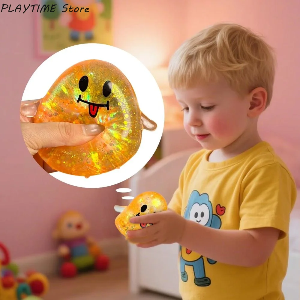 Halloween Ghost Squishy Stress Toy Cute Maltose Squeeze Ball Slow Rebound Fidget Ball Prank Anti-stress Vent Kids Novelty Toys