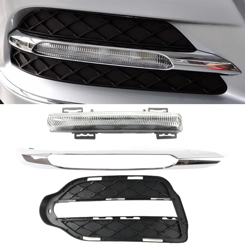 

LED Fog Light DRL Daytime Running Lights For Mercedes-Benz W204 C-Class C180 C200 C260 C300 Sport 2011 2012 2013