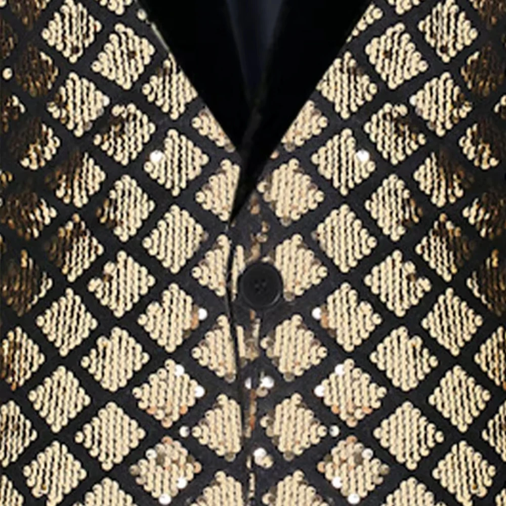 Модный мужской роскошный клетчатый пиджак с блестками, повседневный пиджак для выступлений на сцене, мужское пальто, топ с длинными рукавами