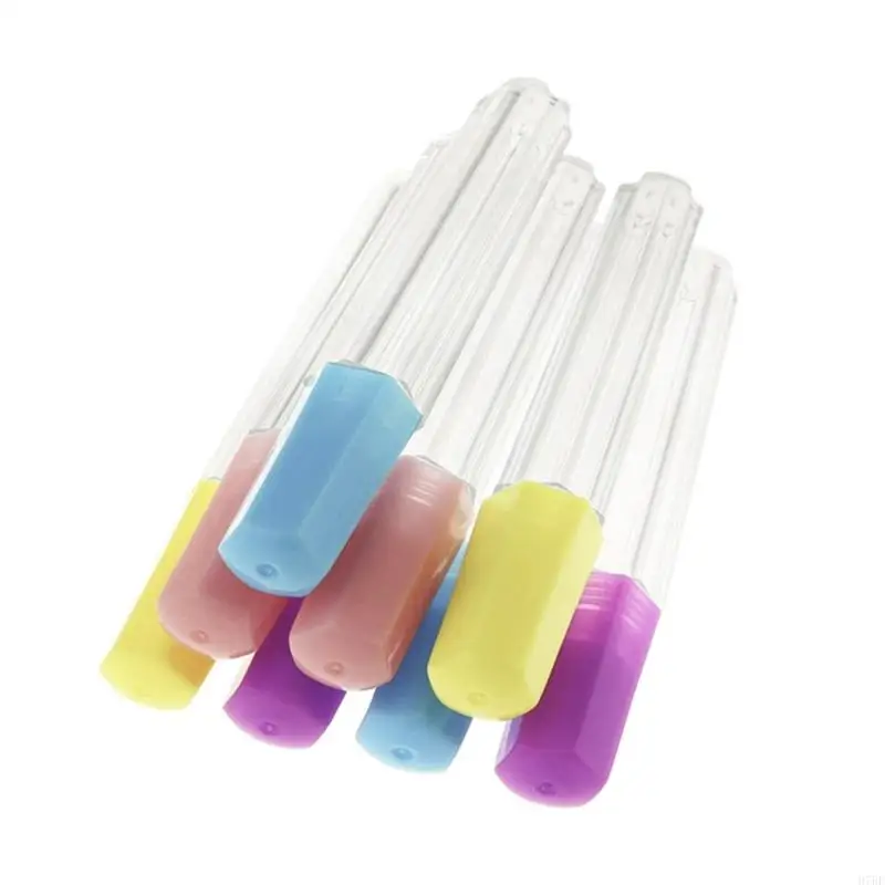 H7BF 4pcs Clear Plastic Embroidery Felting Sewing Needles Container Pin Needle Storage Tubes Bottle Holder Knitting Needle for