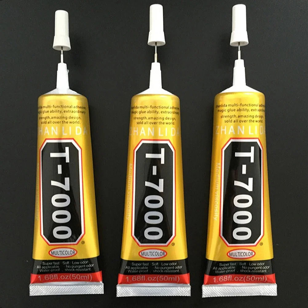 T7000 Black Contact Strong Repair Glue Mobile Phone Tablet Repair Adhesive 15ML 50ML Adhesives Glue with Fine Needle Outlet