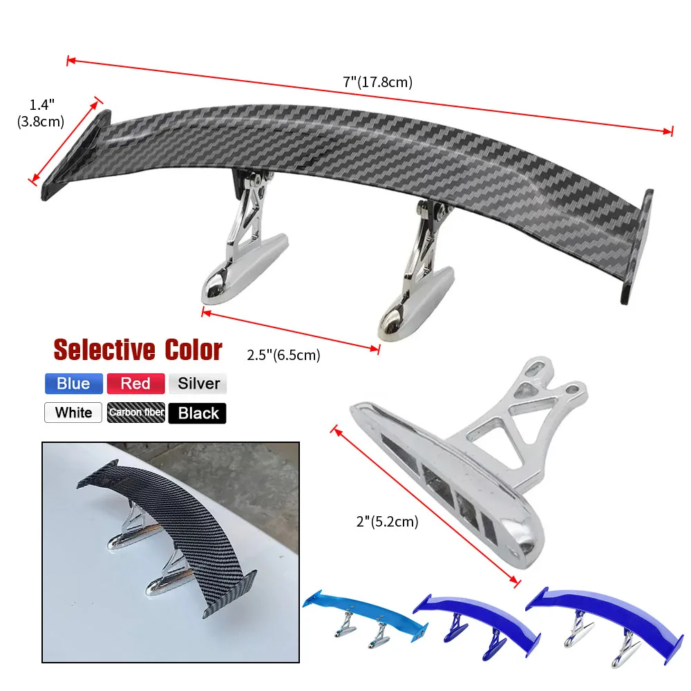 Universal GT Style Rear Spoiler ABS Trunk Lip Wing Adjustable Angle Car Rear Wing for Toyota BMW Mercedes Benz